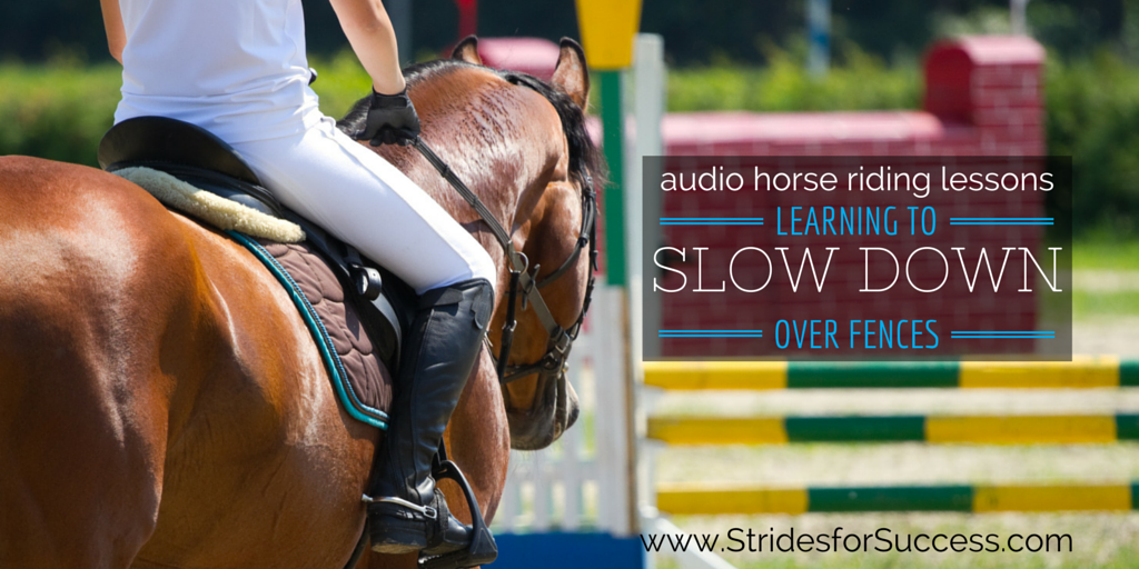 Learning to Slow Down over Fences