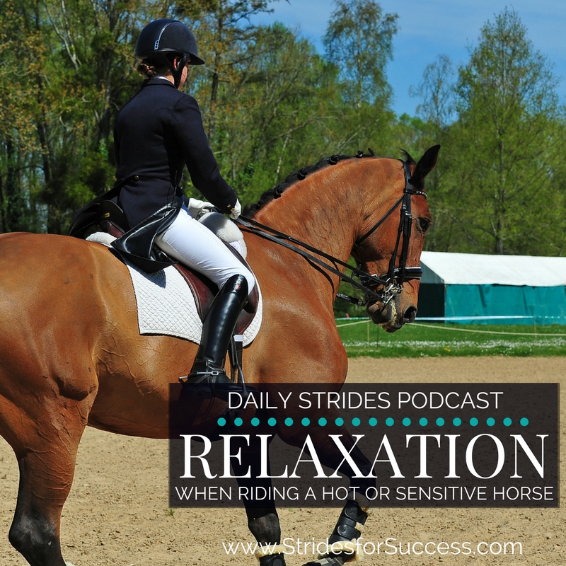 Relaxation when Riding a Hot or Sensitive Horse