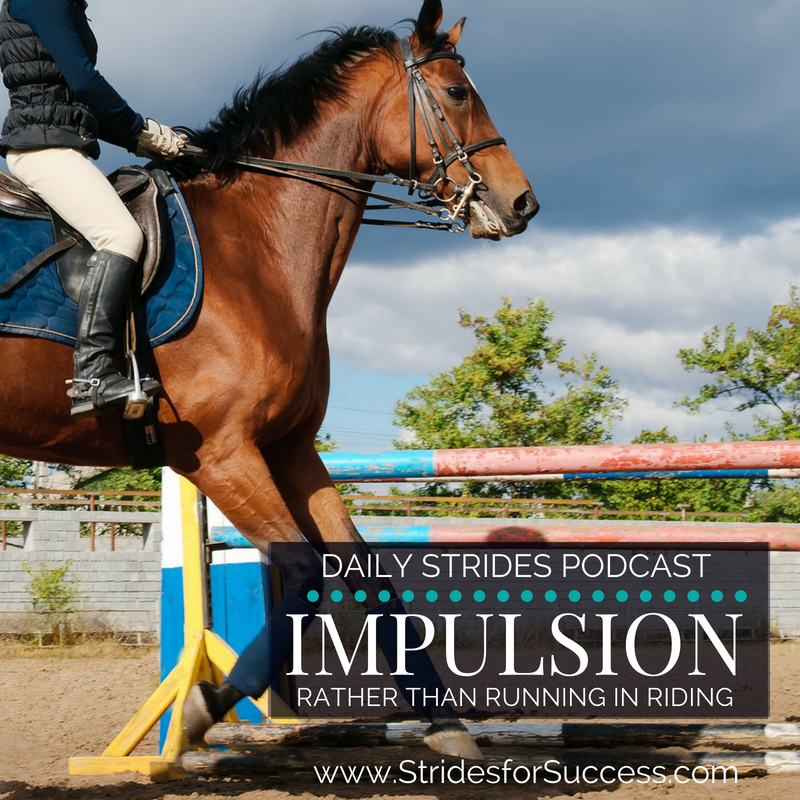 True Impulsion versus Running when Riding