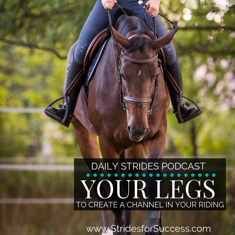 Using Your Legs to Create a Channel when Riding§§