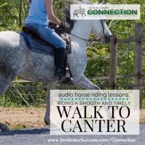 Riding a Smooth and Timely Walk to Canter Transition